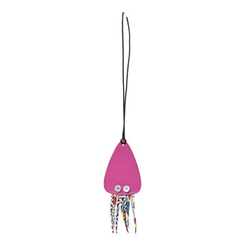 HERMES Togo Silk Petit H  Squid Bag Charm
