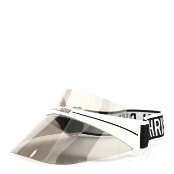 CHRISTIAN DIOR Mirrored DiorClub1 Sun Visor Silver