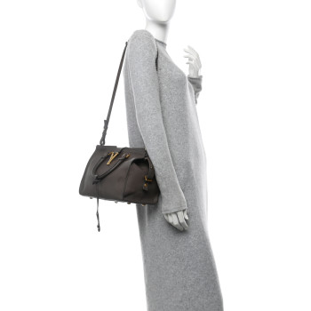 SAINT LAURENT Calfskin Small Classic Y Cabas Grey
