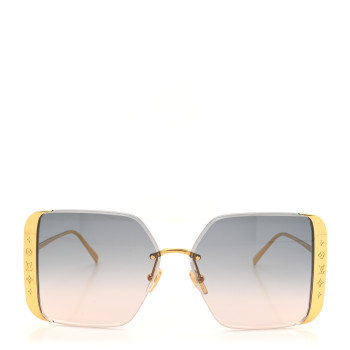 LOUIS VUITTON Metal LV Moon Square Sunglasses Z1994U Gold
