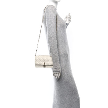 CHRISTIAN DIOR Lambskin Cannage Mini My Dior Bag Latte