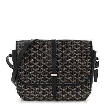 GOYARD Goyardine Belvedere II MM Messenger Bag Black