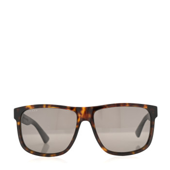 GUCCI Web Square Frame GG0010S Sunglasses Tortoise