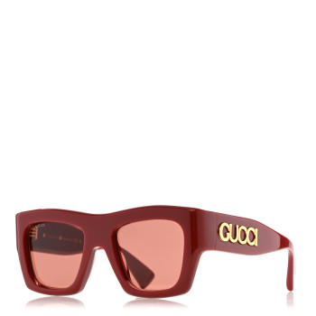 GUCCI Acetate Square Sunglasses GG1772S Red