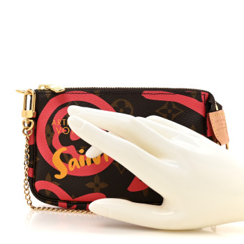 LOUIS VUITTON Monogram Tahitienne Saint Tropez Mini Pochette Accessories