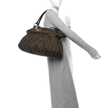 FENDI Zucca Large Chef Shopper Tote Tobacco