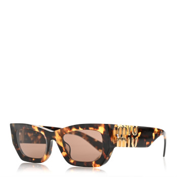 MIU MIU Acetate Glimpse Sunglasses SMU09W Honey Tortoise Coffee