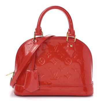 LOUIS VUITTON Vernis Alma BB Rose Litchi