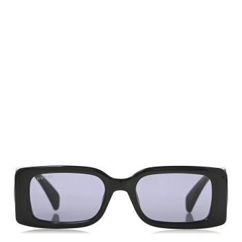 GUCCI Acetate Chaise Rectangle Frame Sunglasses GG1325S Black