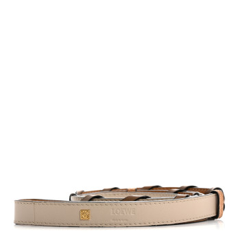 LOEWE Calfskin Braided Loop Strap Light Caramel Sand Multicolor