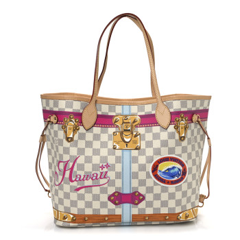 LOUIS VUITTON Damier Azur Summer Trunks Hawaii Neo Neverfull MM