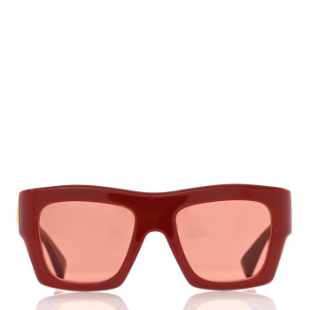 GUCCI Acetate Square Sunglasses GG1772S Red