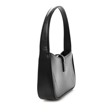SAINT LAURENT Smooth Calfskin Le 5 A 7 Mini Hobo Black