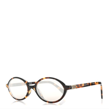 MIU MIU Acetate Oval Regard Sunglasses SMU04Z Tortoise