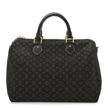 LOUIS VUITTON Mini Lin Speedy Bandouliere 30 Ebene