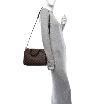 LOUIS VUITTON Damier Ebene Speedy Bandouliere 25