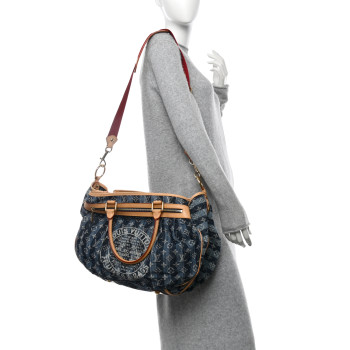 LOUIS VUITTON Denim Raye Cabas GM