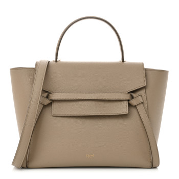CELINE Grained Calfskin Micro Belt Bag Light Taupe