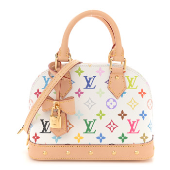 LOUIS VUITTON LV x TM Monogram Multicolor Alma BB White