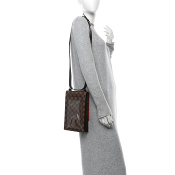 LOUIS VUITTON Damier Ebene Portobello Travel Shoulder Bag