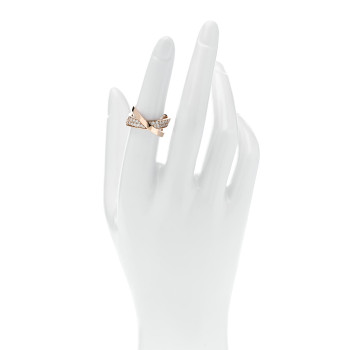 TIFFANY 18K Rose Gold Diamond Atlas X Wide Ring 52 6