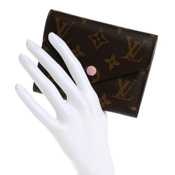 LOUIS VUITTON Monogram Victorine Wallet Rose Ballerine