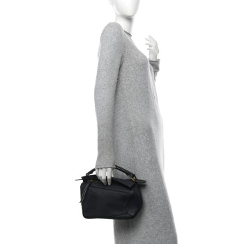 LOEWE Calfskin Small Puzzle Bag Marine