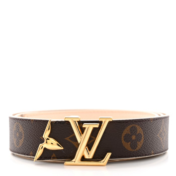 LOUIS VUITTON Monogram 20mm Pretty Reversible Belt 90 36 Beige