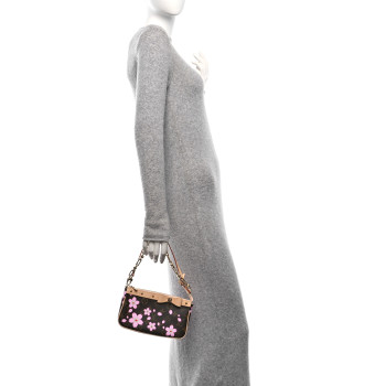 LOUIS VUITTON LV X TM Monogram Pochette Accessories Sakura Brown