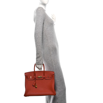 HERMES Togo Birkin 35 Brique