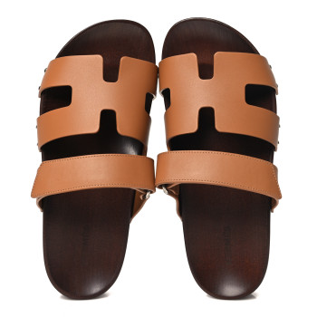 HERMES Calfskin Womens Kos Clog 39 Naturel HERMES Calfskin Womens Kos Clog 39 Naturel