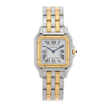 CARTIER Stainless Steel 18K Yellow Gold 27mm Panthere Quartz Watch