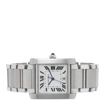 CARTIER Stainless Steel 28mm Tank Francaise Automatic Watch