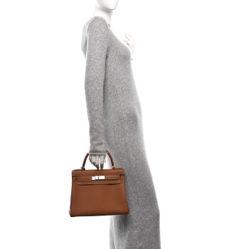 HERMES Togo Kelly Retourne 28 Gold