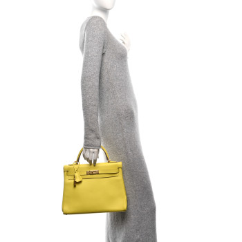 HERMES Evercolor Kelly Retourne 28 Lime