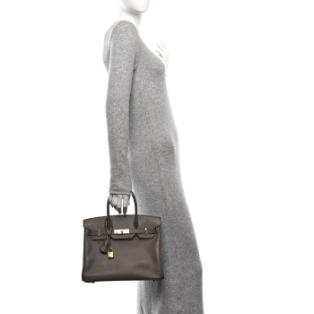 HERMES Epsom Birkin 30 Etain