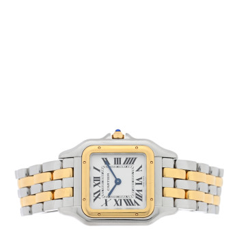 CARTIER Stainless Steel 18K Yellow Gold 27mm Panthere Quartz Watch