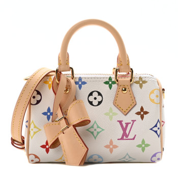LOUIS VUITTON LV X TM Monogram Multicolor Nano Speedy White