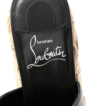 CHRISTIAN LOUBOUTIN Calfskin Ariella Zeppa 130 Espadrille
