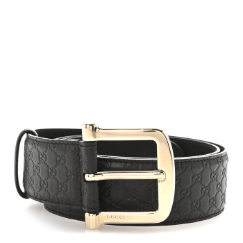 GUCCI Soft Microguccissima Margaux Calfskin Belt 80 32 Testa di Moro