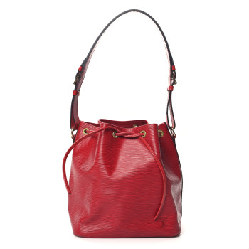 LOUIS VUITTON Epi Petit Noe Castillan Red