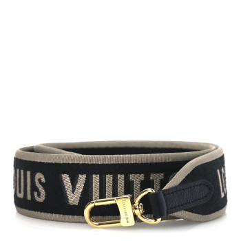 LOUIS VUITTON Jacquard Diane Shoulder Strap Black Ivory