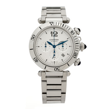 CARTIER Stainless Steel 41mm Pasha C Chronograph Automatic Watch