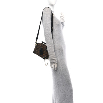 LOUIS VUITTON Monogram Petite Malle Souple Black