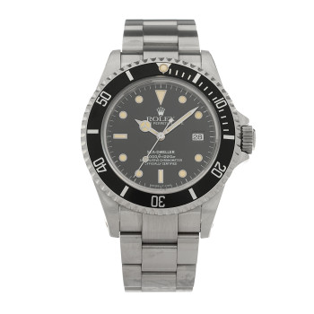 ROLEX Stainless Steel 40mm Sea-Dweller Oyster Perpetual Watch Black 16600