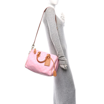 LOUIS VUITTON Calfskin Monogram Speedy P9 Bandouliere 30 Candy