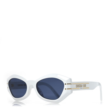 CHRISTIAN DIOR Acetate DiorSignature B1U Butterfly Sunglasses White