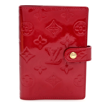 LOUIS VUITTON Vernis Small Ring Agenda Cover Pomme D'Amour
