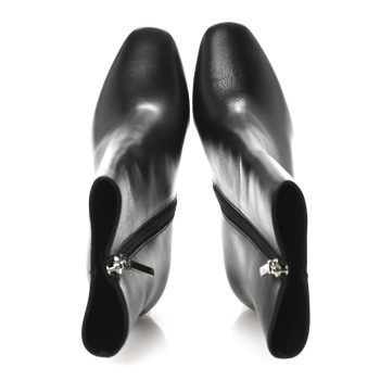 CHRISTIAN DIOR Calfskin Savane Ankle Boots 35 Black