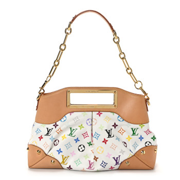 LOUIS VUITTON Monogram Multicolor Judy MM White